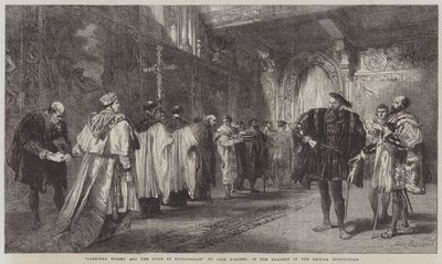 Cardinal Wolsey and the Duke of Buckingham by John Gilbert